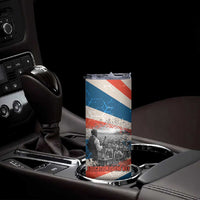 George Washington Carver Skinny Tumbler with Science Teaching Scene, Education Is the Key Quote - Wonder Print Shop