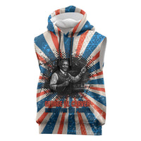 George Washington Carver Sleeveless Hoodie with Science Teaching Scene, Education Is the Key Quote - Wonder Print Shop