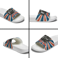 George Washington Carver Slide Sandals with Science Teaching Scene, Education Is the Key Quote - Wonder Print Shop