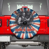 George Washington Carver Spare Tire Cover with Science Teaching Scene, Education Is the Key Quote - Wonder Print Shop