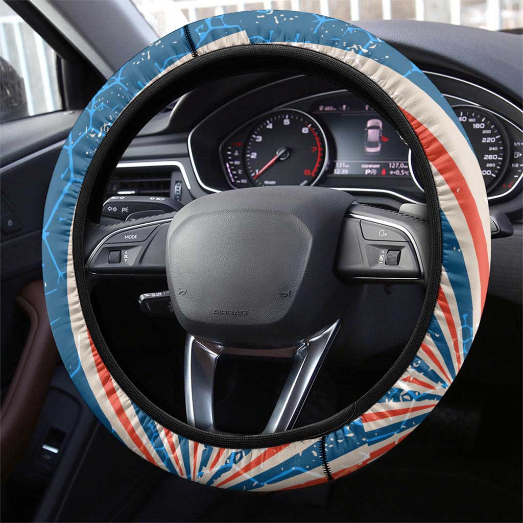 George Washington Carver Steering Wheel Cover with Science Teaching Scene, Education Is the Key Quote - Wonder Print Shop