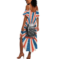 George Washington Carver Summer Maxi Dress with Science Teaching Scene, Education Is the Key Quote - Wonder Print Shop