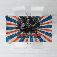 George Washington Carver Tablecloth with Science Teaching Scene, Education Is the Key Quote - Wonder Print Shop
