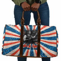 George Washington Carver Travel Bag with Science Teaching Scene, Education Is the Key Quote - Wonder Print Shop