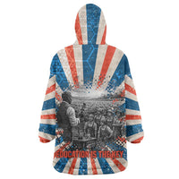 George Washington Carver Wearable Blanket Hoodie with Science Teaching Scene, Education Is the Key Quote - Wonder Print Shop