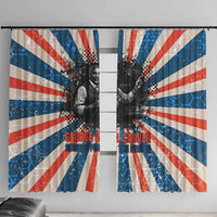 George Washington Carver Window Curtain with Science Teaching Scene, Education Is the Key Quote - Wonder Print Shop