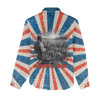 George Washington Carver Women Casual Shirt with Science Teaching Scene, Education Is the Key Quote - Wonder Print Shop