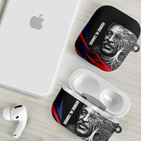 George Washington Carver AirPods Case with Tree Portrait Illustration, Nature Is the Greatest Teacher Quote - Wonder Print Shop