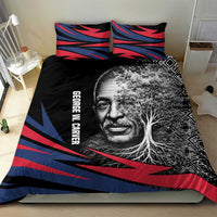 George Washington Carver Bedding Set with Tree Portrait Illustration, Nature Is the Greatest Teacher Quote - Wonder Print Shop