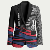 George Washington Carver Blazer with Tree Portrait Illustration, Nature Is the Greatest Teacher Quote - Wonder Print Shop