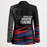 George Washington Carver Blazer with Tree Portrait Illustration, Nature Is the Greatest Teacher Quote - Wonder Print Shop