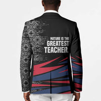George Washington Carver Blazer with Tree Portrait Illustration, Nature Is the Greatest Teacher Quote - Wonder Print Shop