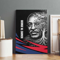 George Washington Carver Canvas Wall Art with Tree Portrait Illustration, Nature Is the Greatest Teacher Quote - Wonder Print Shop
