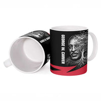 George Washington Carver Ceramic Mug with Tree Portrait Illustration, Nature Is the Greatest Teacher Quote - Wonder Print Shop