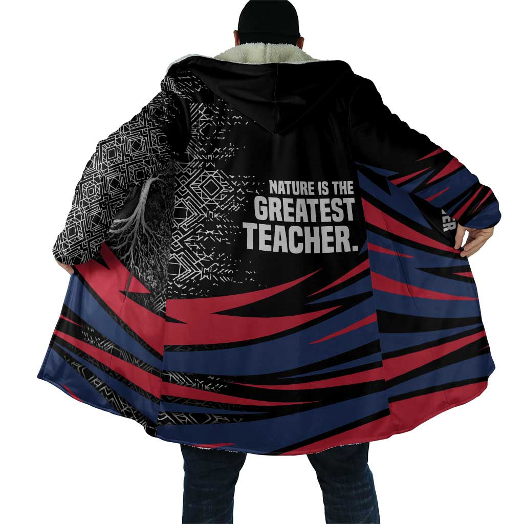 George Washington Carver Cloak with Tree Portrait Illustration, Nature Is the Greatest Teacher Quote - Wonder Print Shop