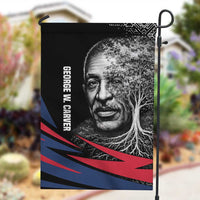 George Washington Carver Garden Flag with Tree Portrait Illustration, Nature Is the Greatest Teacher Quote - Wonder Print Shop