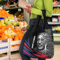 George Washington Carver Grocery Bag with Tree Portrait Illustration, Nature Is the Greatest Teacher Quote - Wonder Print Shop