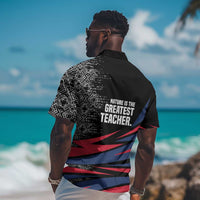 George Washington Carver Hawaiian Shirt with Tree Portrait Illustration, Nature Is the Greatest Teacher Quote - Wonder Print Shop