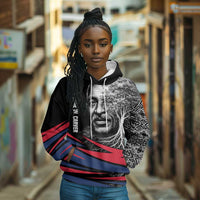 George Washington Carver Hoodie with Tree Portrait Illustration, Nature Is the Greatest Teacher Quote - Wonder Print Shop