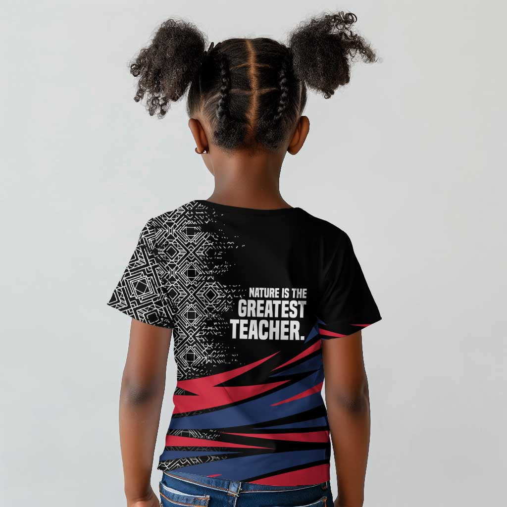 George Washington Carver Kid T shirt with Tree Portrait Illustration, Nature Is the Greatest Teacher Quote - Wonder Print Shop