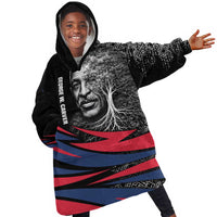 George Washington Carver Kid Wearable Blanket Hoodie with Tree Portrait Illustration, Nature Is the Greatest Teacher Quote - Wonder Print Shop