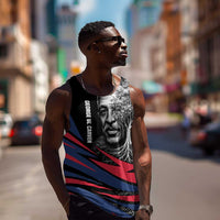 George Washington Carver Men Tank Top with Tree Portrait Illustration, Nature Is the Greatest Teacher Quote - Wonder Print Shop