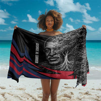 George Washington Carver Sarong with Tree Portrait Illustration, Nature Is the Greatest Teacher Quote - Wonder Print Shop