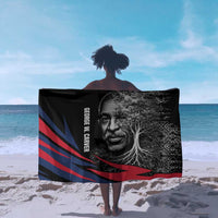 George Washington Carver Sarong with Tree Portrait Illustration, Nature Is the Greatest Teacher Quote - Wonder Print Shop