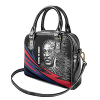 George Washington Carver Shoulder Handbag with Tree Portrait Illustration, Nature Is the Greatest Teacher Quote - Wonder Print Shop
