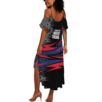 George Washington Carver Summer Maxi Dress with Tree Portrait Illustration, Nature Is the Greatest Teacher Quote - Wonder Print Shop