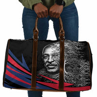 George Washington Carver Travel Bag with Tree Portrait Illustration, Nature Is the Greatest Teacher Quote - Wonder Print Shop