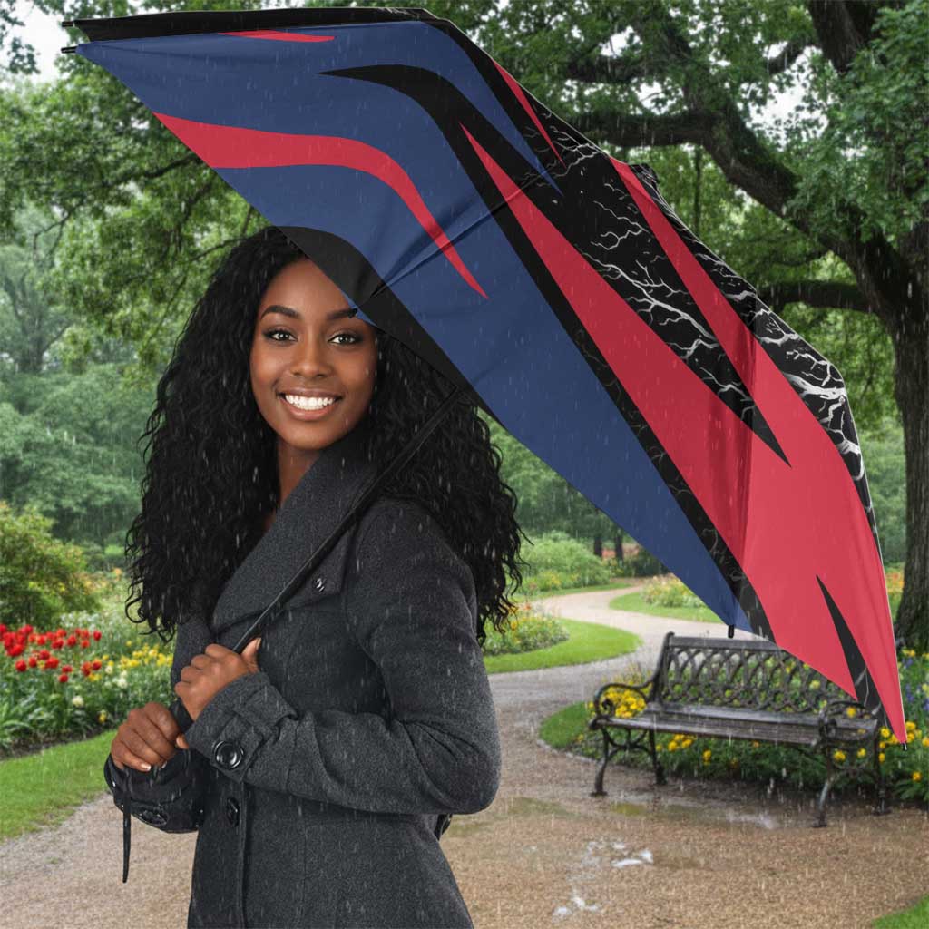 George Washington Carver Umbrella with Tree Portrait Illustration, Nature Is the Greatest Teacher Quote - Wonder Print Shop