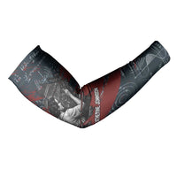 Katherine Johnson Arm Sleeves with Chalkboard Math Scene, Verify the Numbers Quote and Space Orbit - Wonder Print Shop
