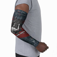 Katherine Johnson Arm Sleeves with Chalkboard Math Scene, Verify the Numbers Quote and Space Orbit - Wonder Print Shop