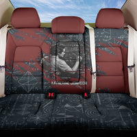 Katherine Johnson Back Car Seat Cover with Chalkboard Math Scene, Verify the Numbers Quote and Space Orbit - Wonder Print Shop