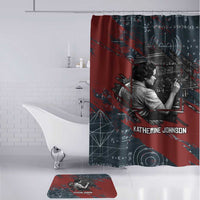 Katherine Johnson Bathroom Set with Chalkboard Math Scene, Verify the Numbers Quote and Space Orbit - Wonder Print Shop