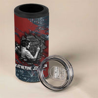 Katherine Johnson 4 in 1 Can Cooler Tumbler with Chalkboard Math Scene, Verify the Numbers Quote and Space Orbit - Wonder Print Shop