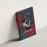 Katherine Johnson Canvas Wall Art with Chalkboard Math Scene, Verify the Numbers Quote and Space Orbit - Wonder Print Shop