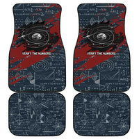 Katherine Johnson Car Mats with Chalkboard Math Scene, Verify the Numbers Quote and Space Orbit - Wonder Print Shop