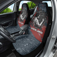 Katherine Johnson Car Seat Cover with Chalkboard Math Scene, Verify the Numbers Quote and Space Orbit - Wonder Print Shop