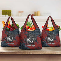 Katherine Johnson Grocery Bag with Chalkboard Math Scene, Verify the Numbers Quote and Space Orbit - Wonder Print Shop