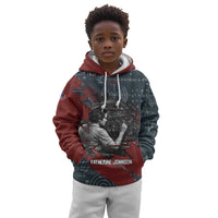 Katherine Johnson Kid Hoodie with Chalkboard Math Scene, Verify the Numbers Quote and Space Orbit - Wonder Print Shop