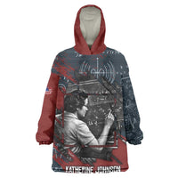Katherine Johnson Kid Wearable Blanket Hoodie with Chalkboard Math Scene, Verify the Numbers Quote and Space Orbit - Wonder Print Shop