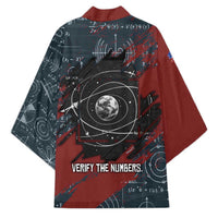 Katherine Johnson Kimono with Chalkboard Math Scene, Verify the Numbers Quote and Space Orbit - Wonder Print Shop