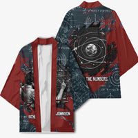 Katherine Johnson Kimono with Chalkboard Math Scene, Verify the Numbers Quote and Space Orbit - Wonder Print Shop