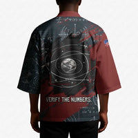 Katherine Johnson Kimono with Chalkboard Math Scene, Verify the Numbers Quote and Space Orbit - Wonder Print Shop