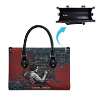 Katherine Johnson Leather Bag with Chalkboard Math Scene, Verify the Numbers Quote and Space Orbit - Wonder Print Shop