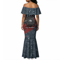 Katherine Johnson Mermaid Dress with Chalkboard Math Scene, Verify the Numbers Quote and Space Orbit - Wonder Print Shop