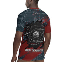 Katherine Johnson Rugby Jersey with Chalkboard Math Scene, Verify the Numbers Quote and Space Orbit - Wonder Print Shop