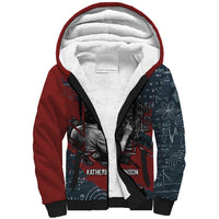 Katherine Johnson Sherpa Hoodie with Chalkboard Math Scene, Verify the Numbers Quote and Space Orbit - Wonder Print Shop